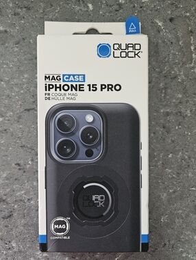 Quad Lock MAG Case designed for the iPhone 15 Pro – Black